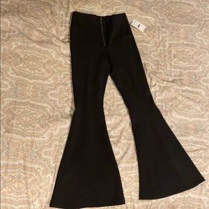 Free people black flare pants